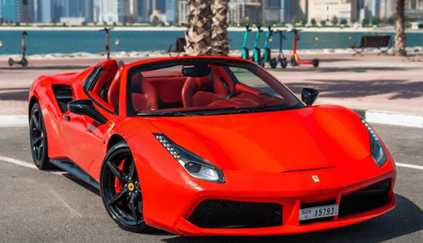 Ferrari 488 GTB Luxury Car Rental in Dubai
