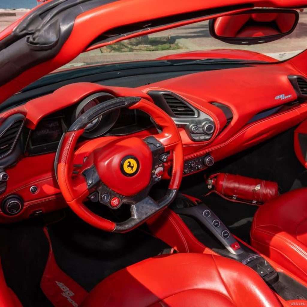 Rent Ferrari 488 GTB luxury car rental in Dubai